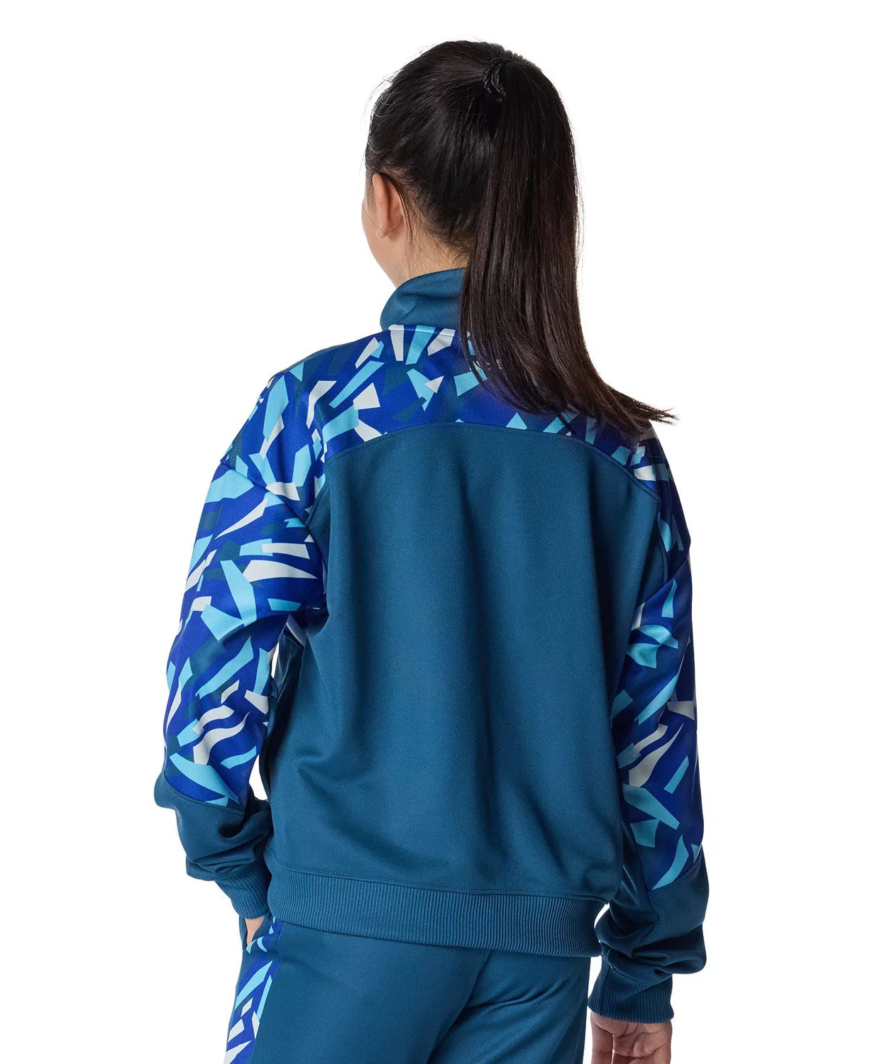Детская куртка UA Print Block Track Jacket, синяя — фото 4