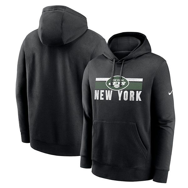 

Мужская черная толстовка с капюшоном New York Jets Club Fleece Nike, Черный, Мужская черная толстовка с капюшоном New York Jets Club Fleece Nike