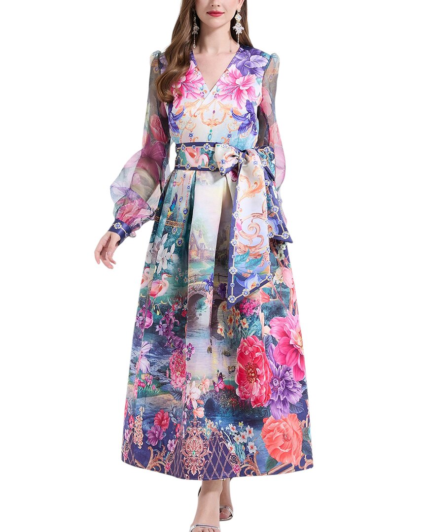 

LEON GORI Макси-платье, мультиколор