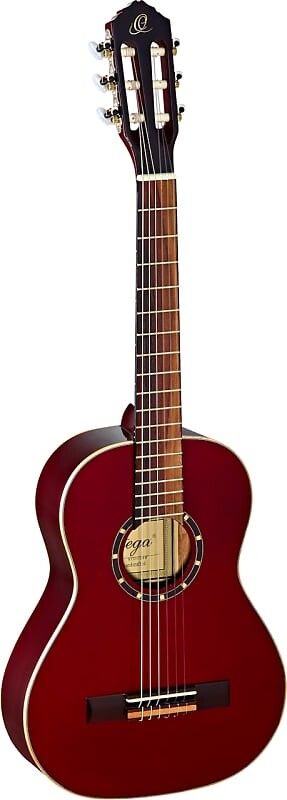 

Акустическая гитара Ortega Guitars R121-1/2WR Family Series 1/2 Body Size Nylon 6-String Guitar w/ Free Bag, Spruce Top and Mahogany Body, Wine Red Gloss