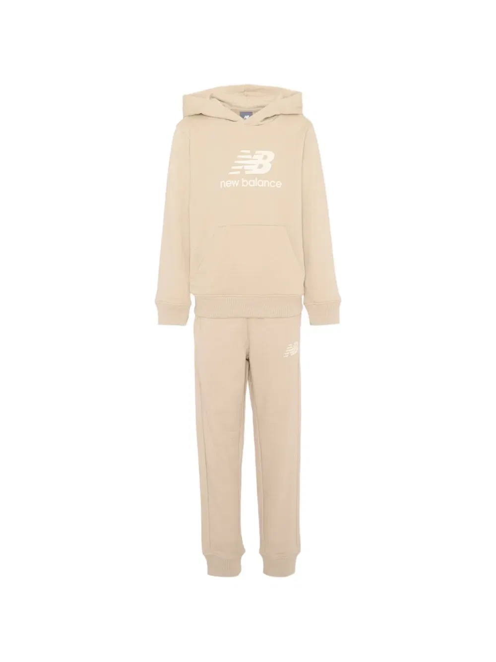 Спортивный костюм с логотипом New Balance Kids, бежевый