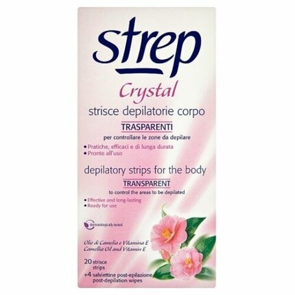 

Полоски для депиляции тела Crystal, 20 шт., Strep