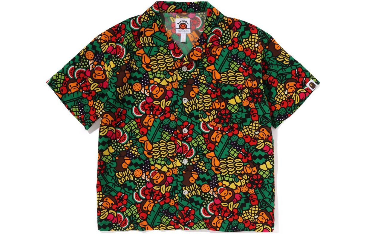 

Детская рубашка A Bathing Ape, мультиколор
