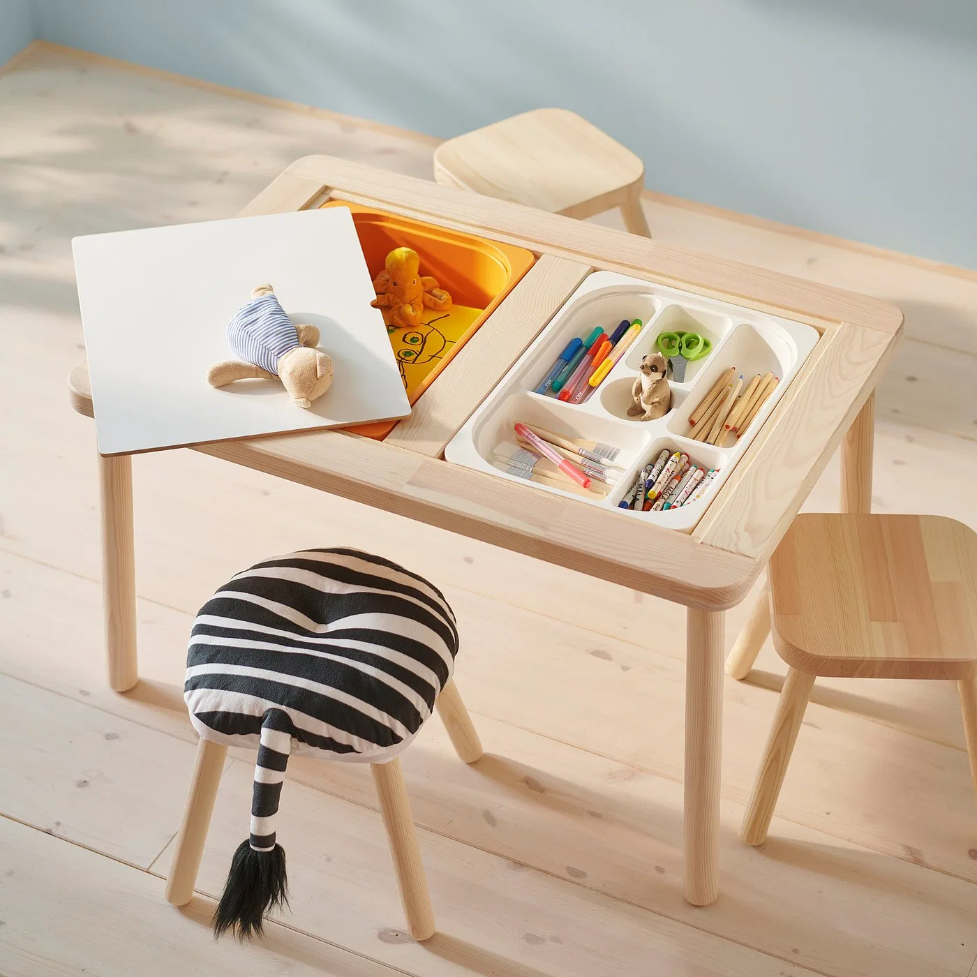FLISAT IKEA Детский табурет, сосна — фото 3