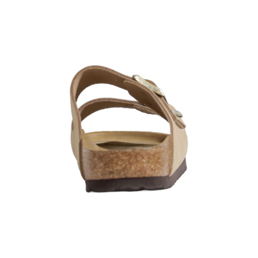 Сандалии из бежевой нубуковой кожи Birkenstock, бежевый — фото 4