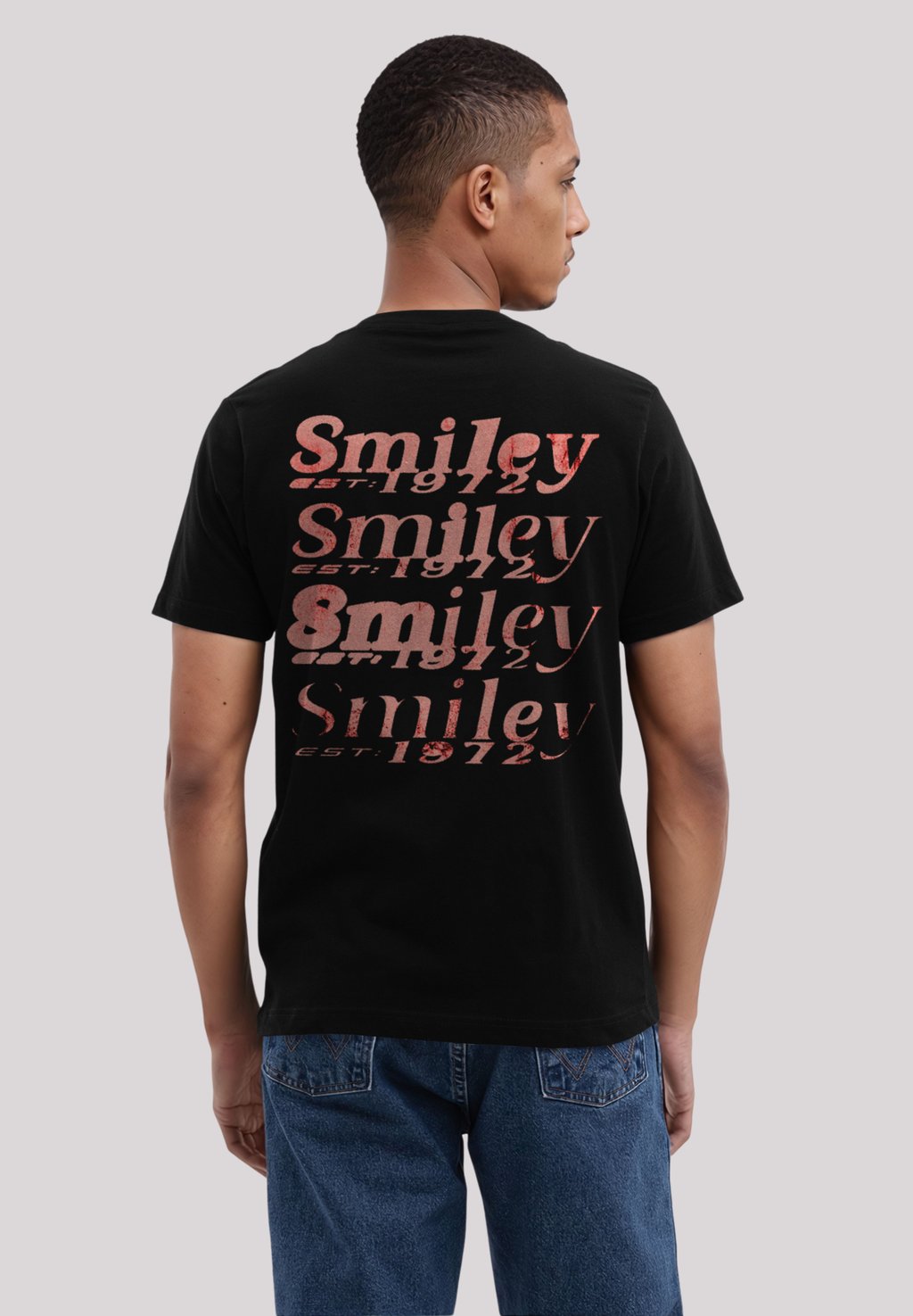 

Футболка с принтом SMILEY ORIGINALS RAVE STREETWEAR F4NT4STIC, черный