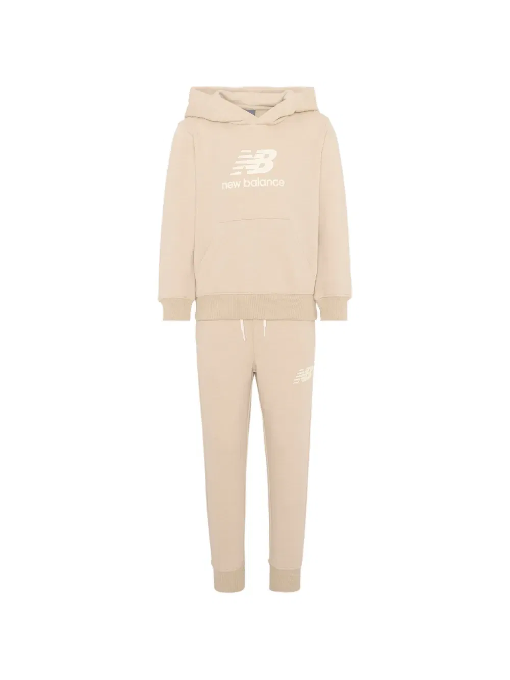 Спортивный костюм с логотипом New Balance Kids, бежевый