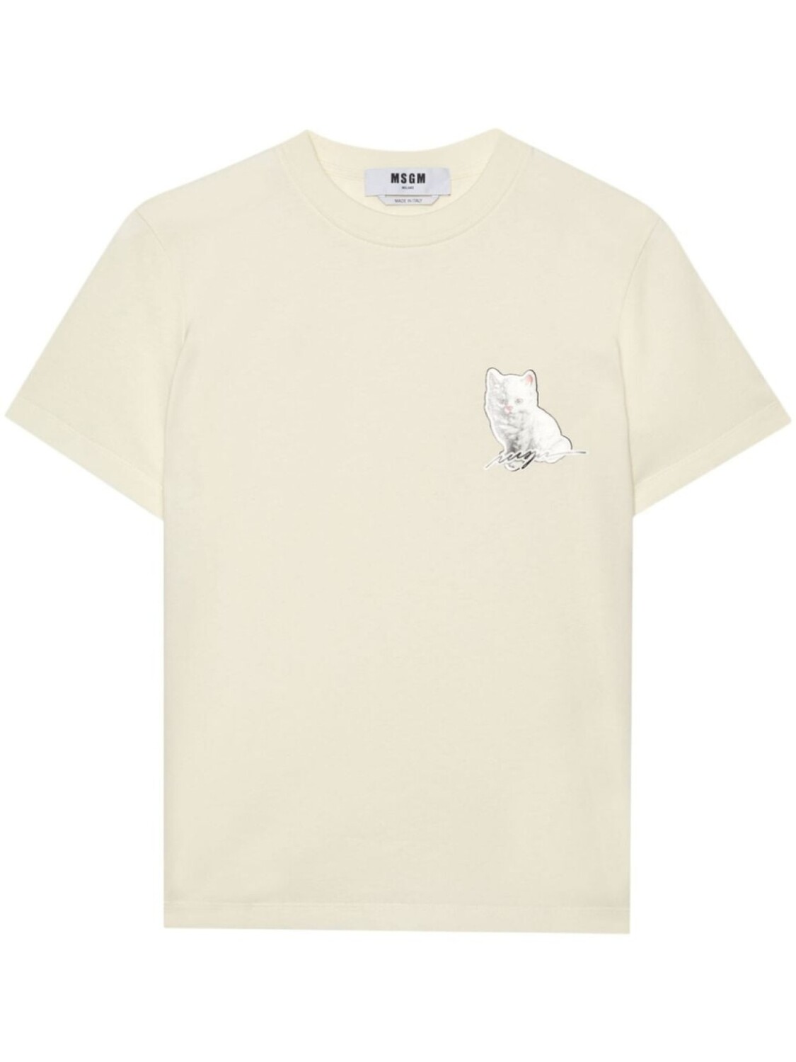 

MSGM футболка из хлопка с графическим принтом, нейтральный цвет