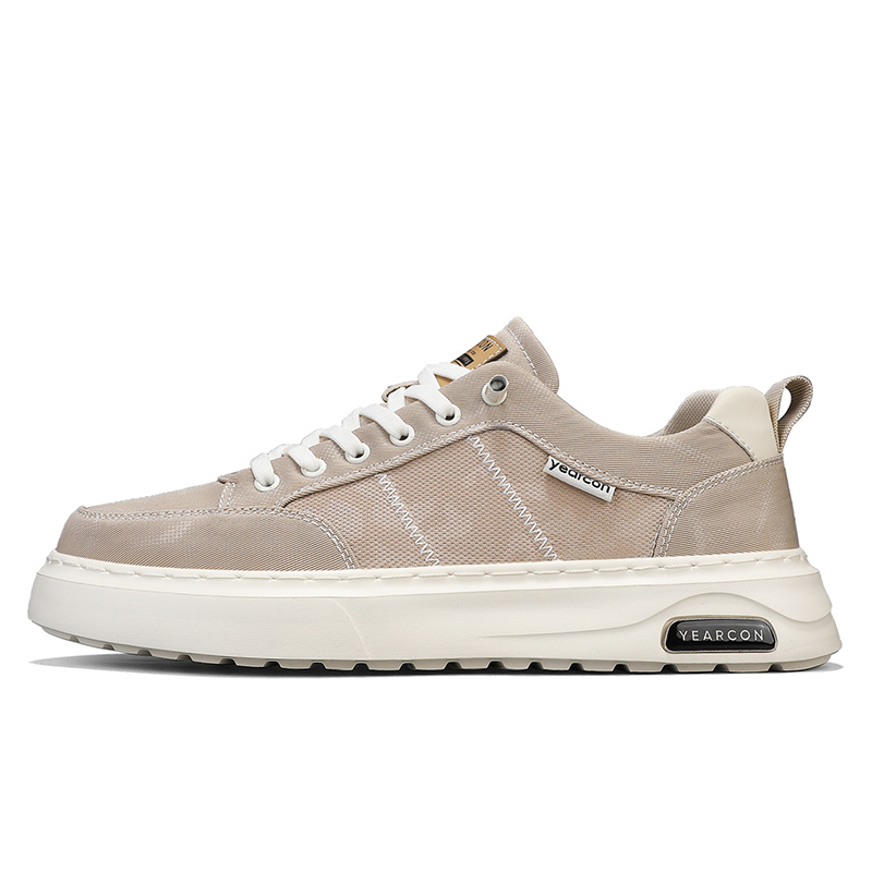 

YEARCON Мужские низкие кеды повседневные хаки, цвет Khaki