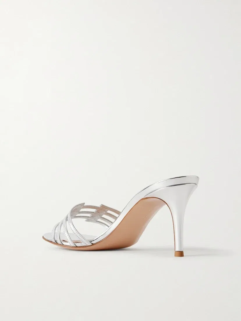Gianvito Rossi, серебряный — фото 3