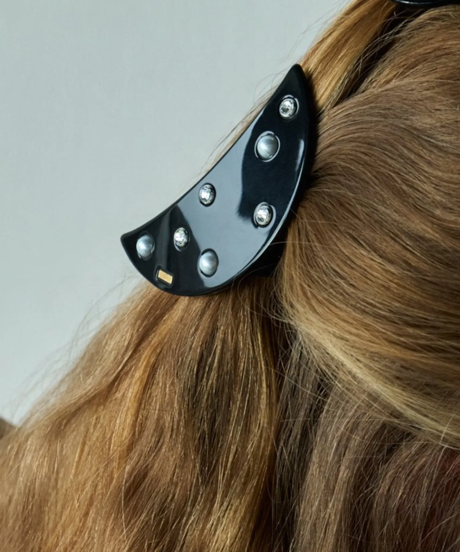 Заколка-резинка для волос Tsuki Pony IRIS47, одна штука, чёрный