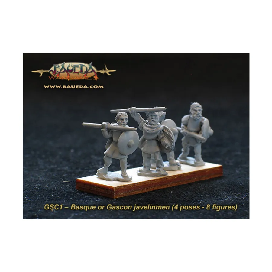 

Баскские или гасконские копьеносцы, Historical Miniatures - Carolingian Frankish (15mm) (Baueda Wargames)