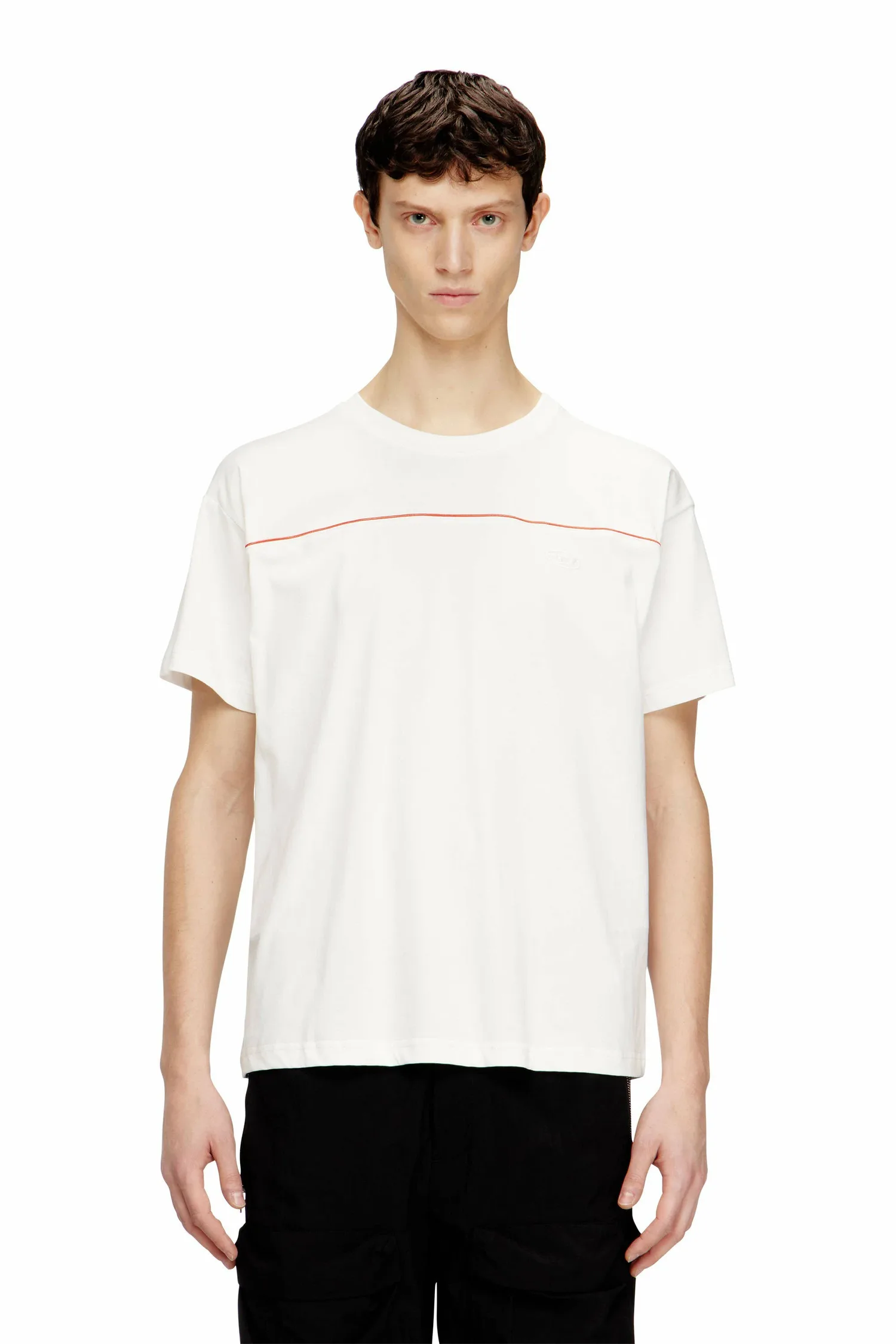 Мужская футболка T-NORM-PIPING Diesel, off white