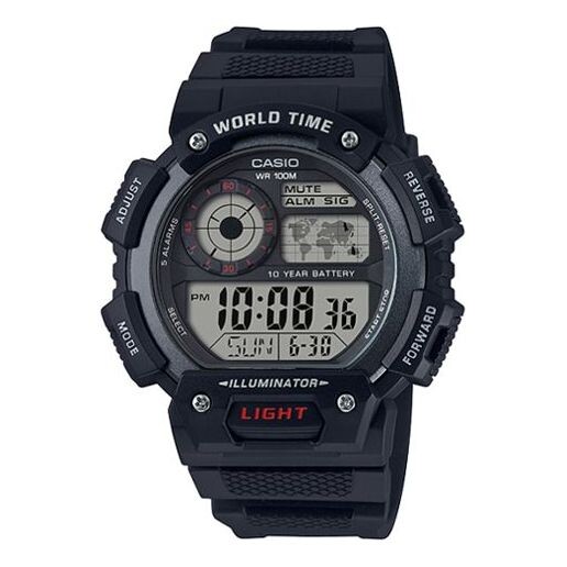 

Часы CASIO G Shock Quartz Waterproof Sports Shockproof Black Strap Mens Black Digital, черный