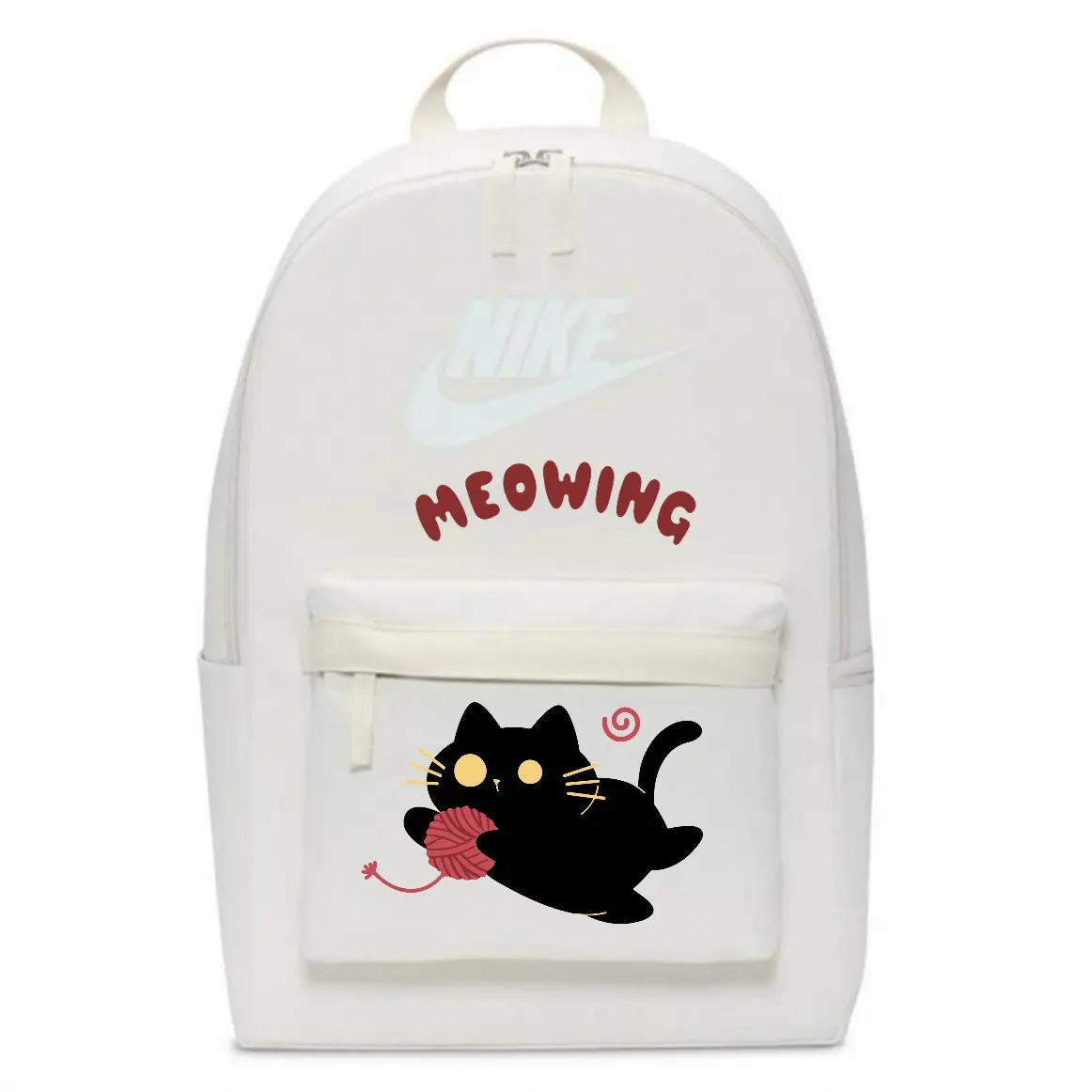 

Nike Тканевый рюкзак унисекс бежевый, MEOWING