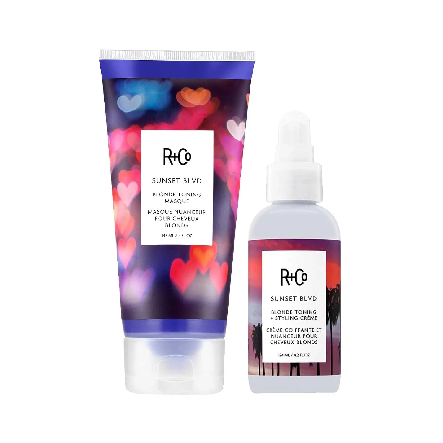 Крем для тонирования и укладки волос R+Co Sunset Blvd Blonde 260.82 г (2 шт.), purple