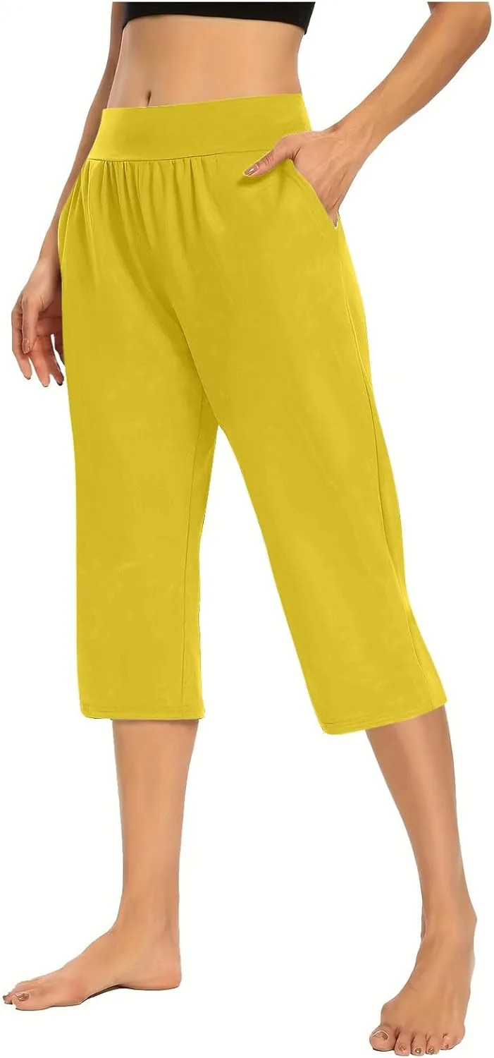 

Женские капри для йоги с эластичным поясом и карманами Zzalalana