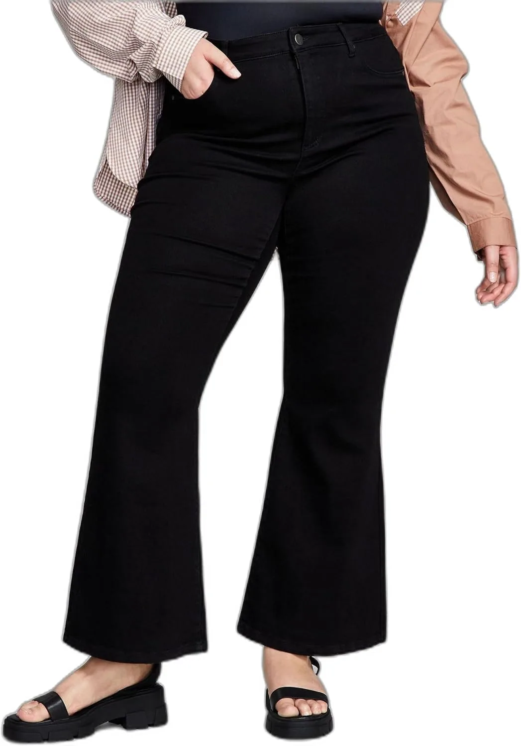 

Джинсы Plus Size High-Rise Flare-Leg And Now This