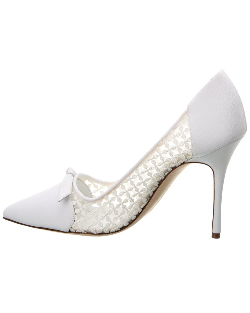 

Туфли Manolo Blahnik Riniala 105 из сетки и парусины, белый