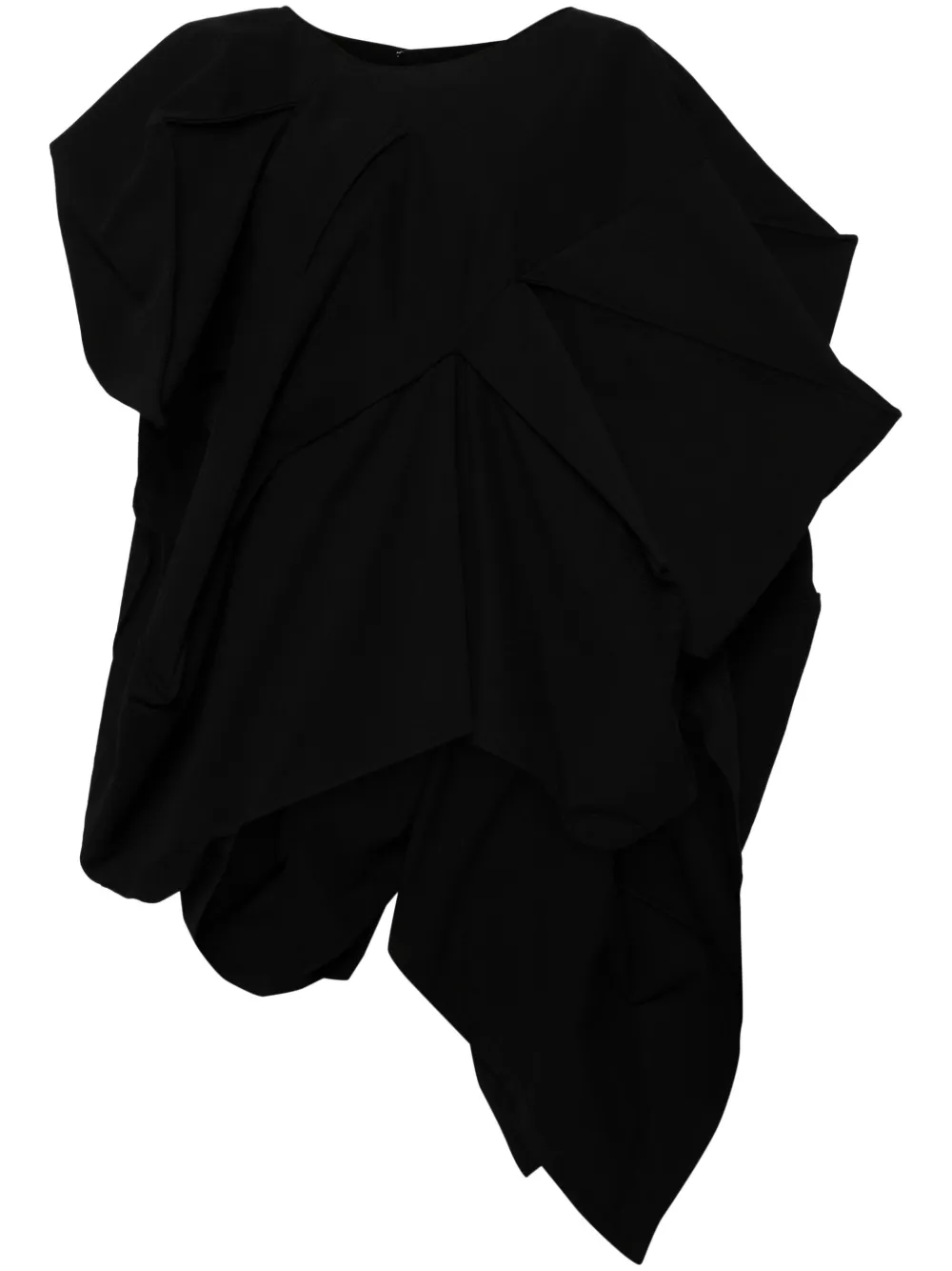 

Драпированная юбка асимметричного кроя Yohji Yamamoto, черный