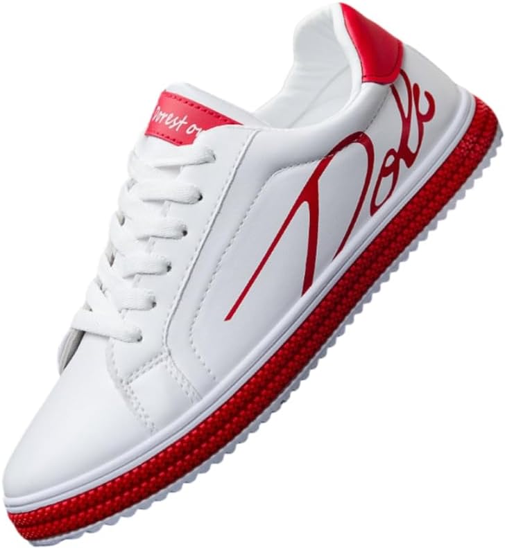 

Мужская обувь, кроссовки, спортивные и повседневные низкие модели, подходят для молодежи Hoalox, белый/красный