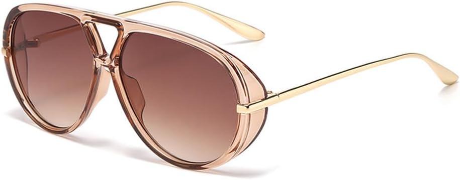 

Модные женские солнцезащитные очки большого размера в стиле ретро, ​​конфетные зеленые с градиентом, защита от УФ-излучения UV400; мужские солнцезащитные очки в стиле панк KTUCN, Champagne Tea