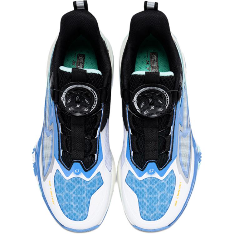 XTEP Детские баскетбольные кроссовки Mid top, Cushioning, Autumn Wave Blue/Sky Teal, для подростков — фото 3