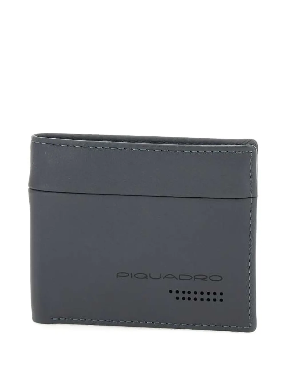 

Кожаный кошелек с логотипом PIQUADRO, серый