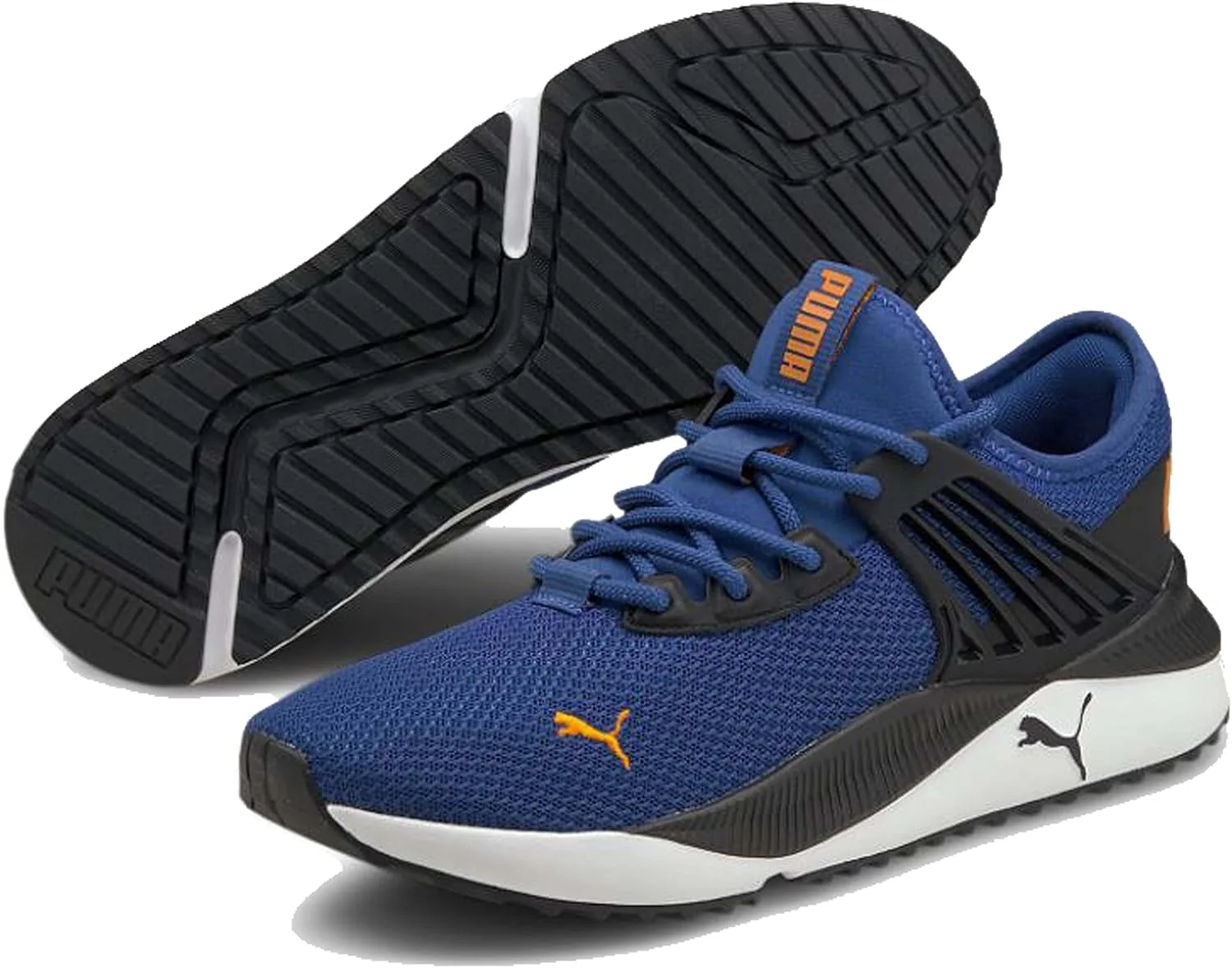 Мужские кроссовки PUMA Pacer Future, черный/синий/оранжевый — фото 3
