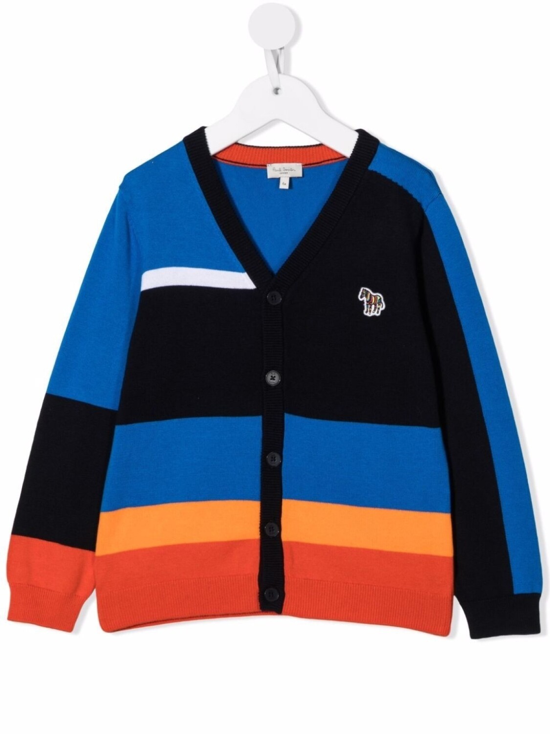 

Paul Smith Junior кардиган Big Pony со вставками, синий