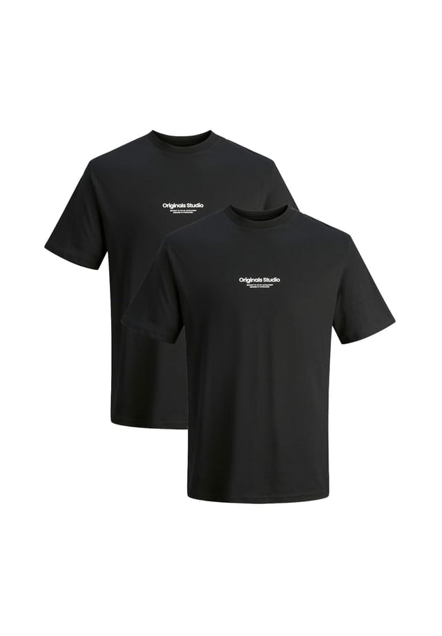 

Футболка 2 шт. в упаковке jorvesterbro Jack & Jones, черный