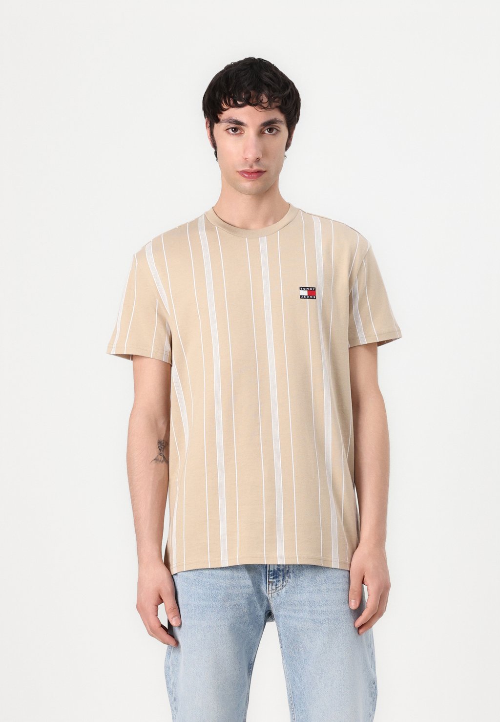 

Футболка с принтом STRIPE TEE Tommy Jeans, бежевый