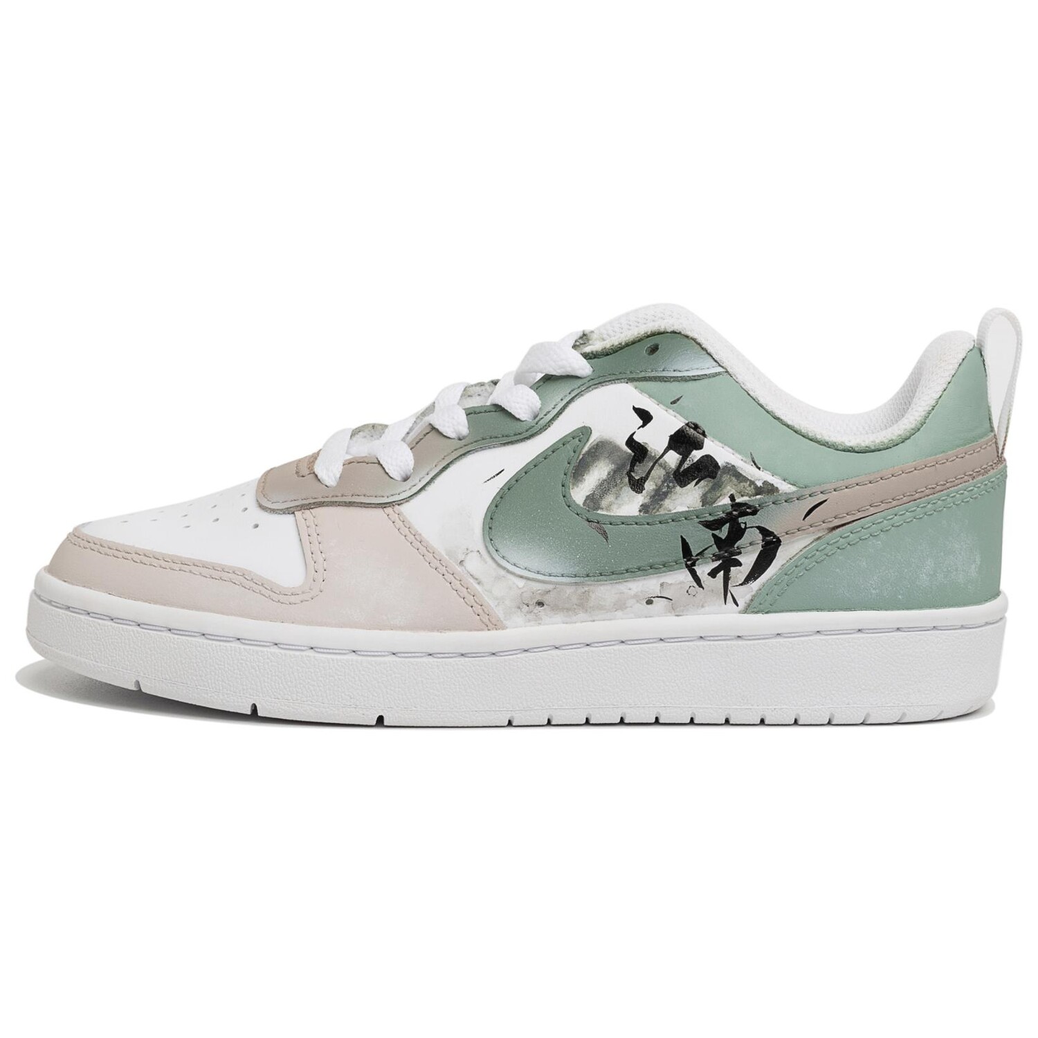 

Кроссовки Nike Court Borough Skateboard Shoes Women's Low-Top Green, зеленый