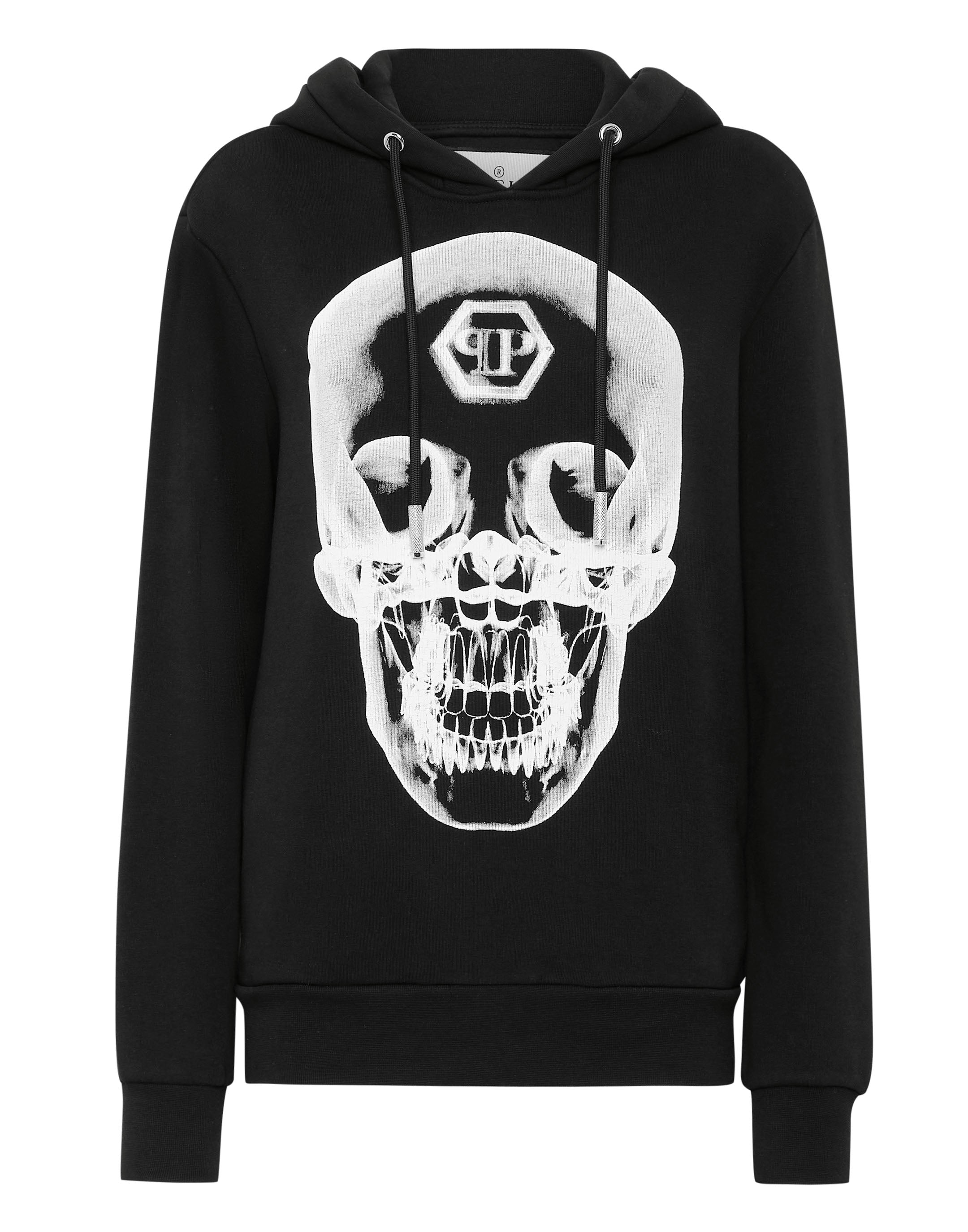 

Толстовка с капюшоном Череп PHILIPP PLEIN, черный