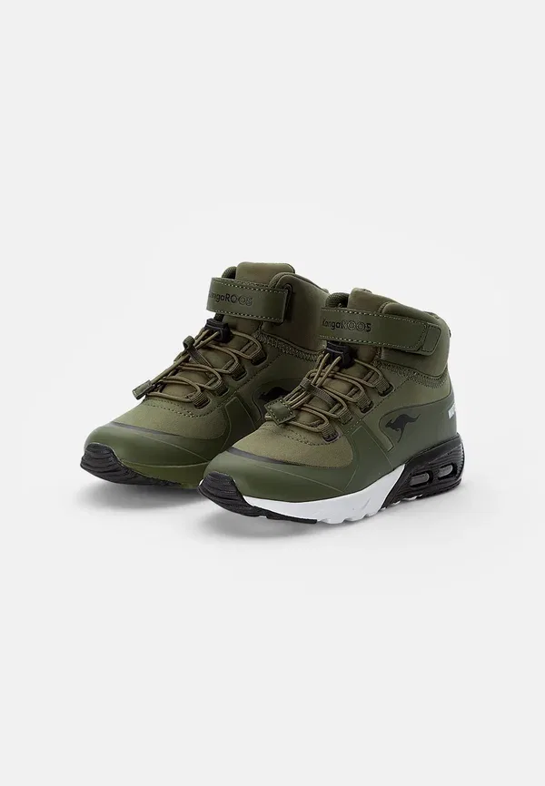 Кроссовки высокие Kx hydro high top trainers Kangaroos, оливковый/чёрный — фото 2