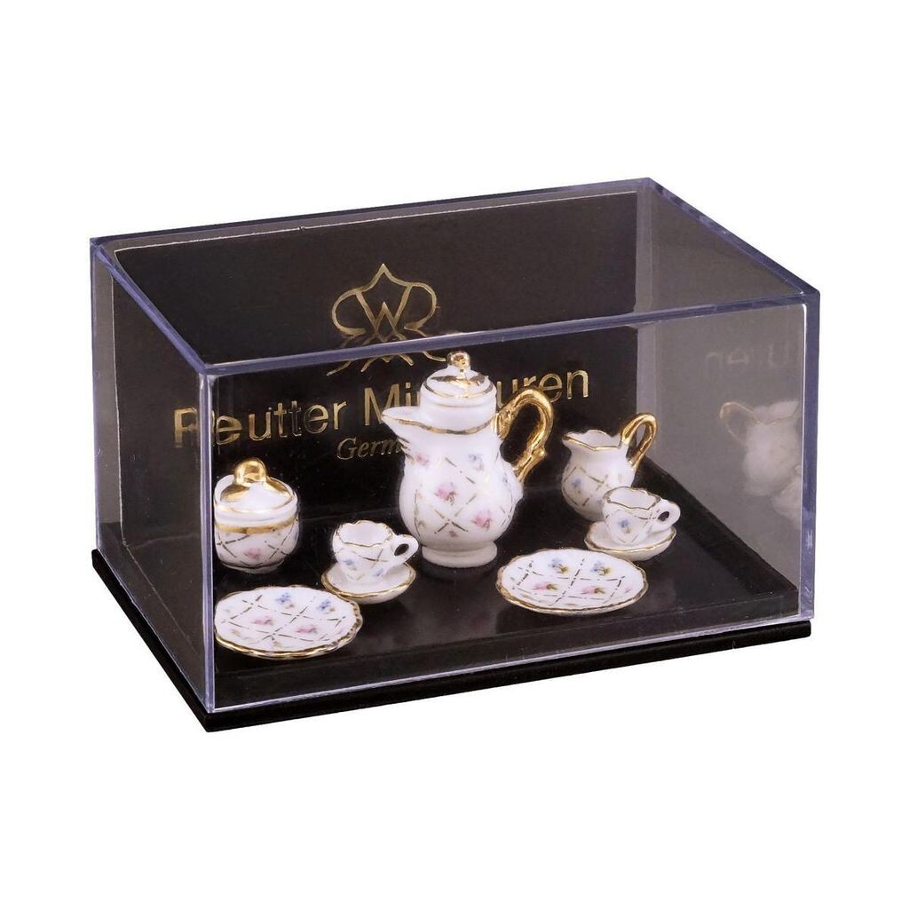 

Кофейный сервиз на 2 персоны, золотой чек Reutter Miniaturen