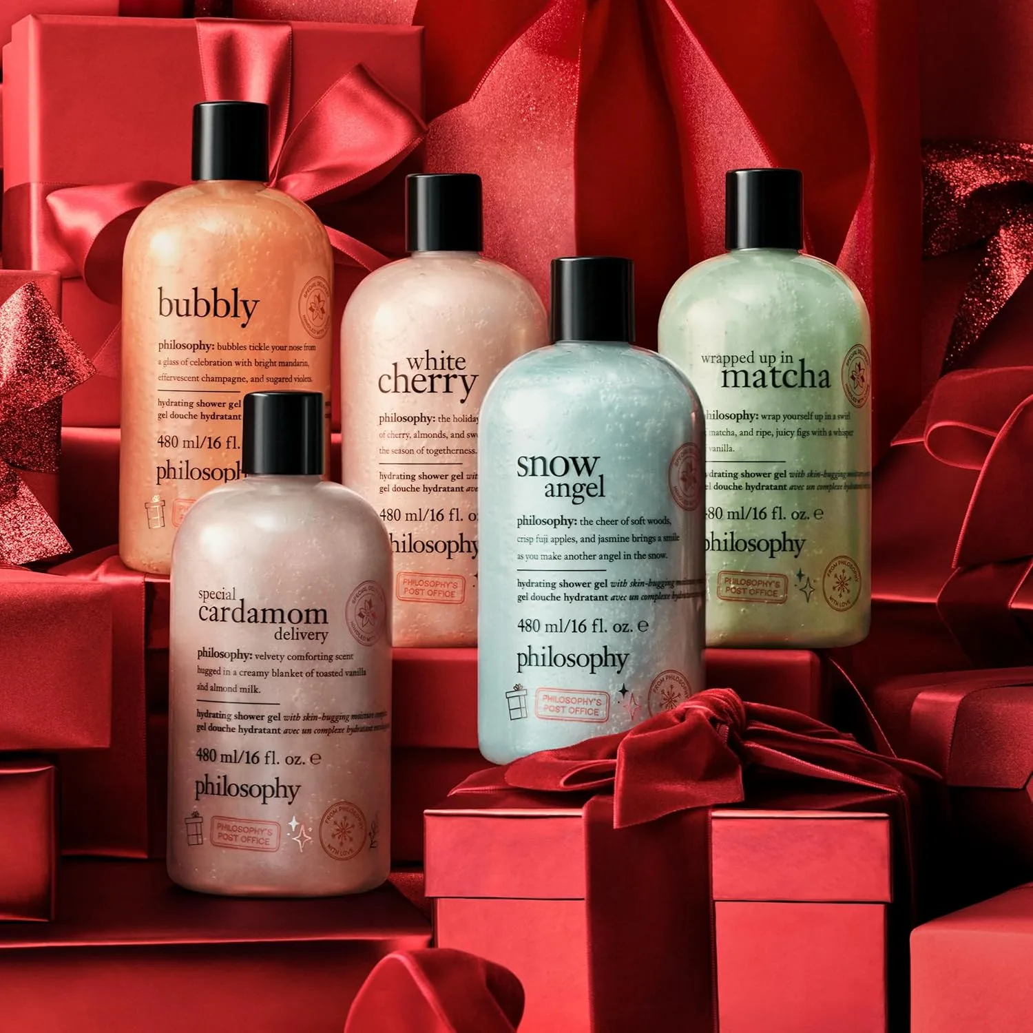 Увлажняющие гели для душа и ванны Philosophy Scent-Sational - эффективно очищают, успокаивают и смягчают сухую кожу - веганская формула, не тестируется на животных. 473 мл (1 шт.), Multicolor — фото 3