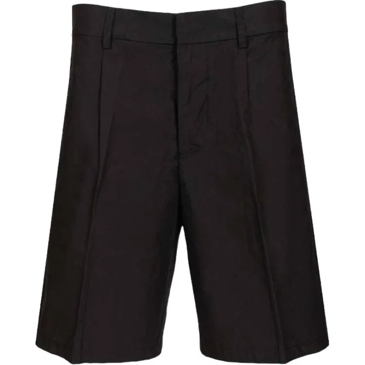 Бермудские шорты в складку EMPORIO ARMANI, Black