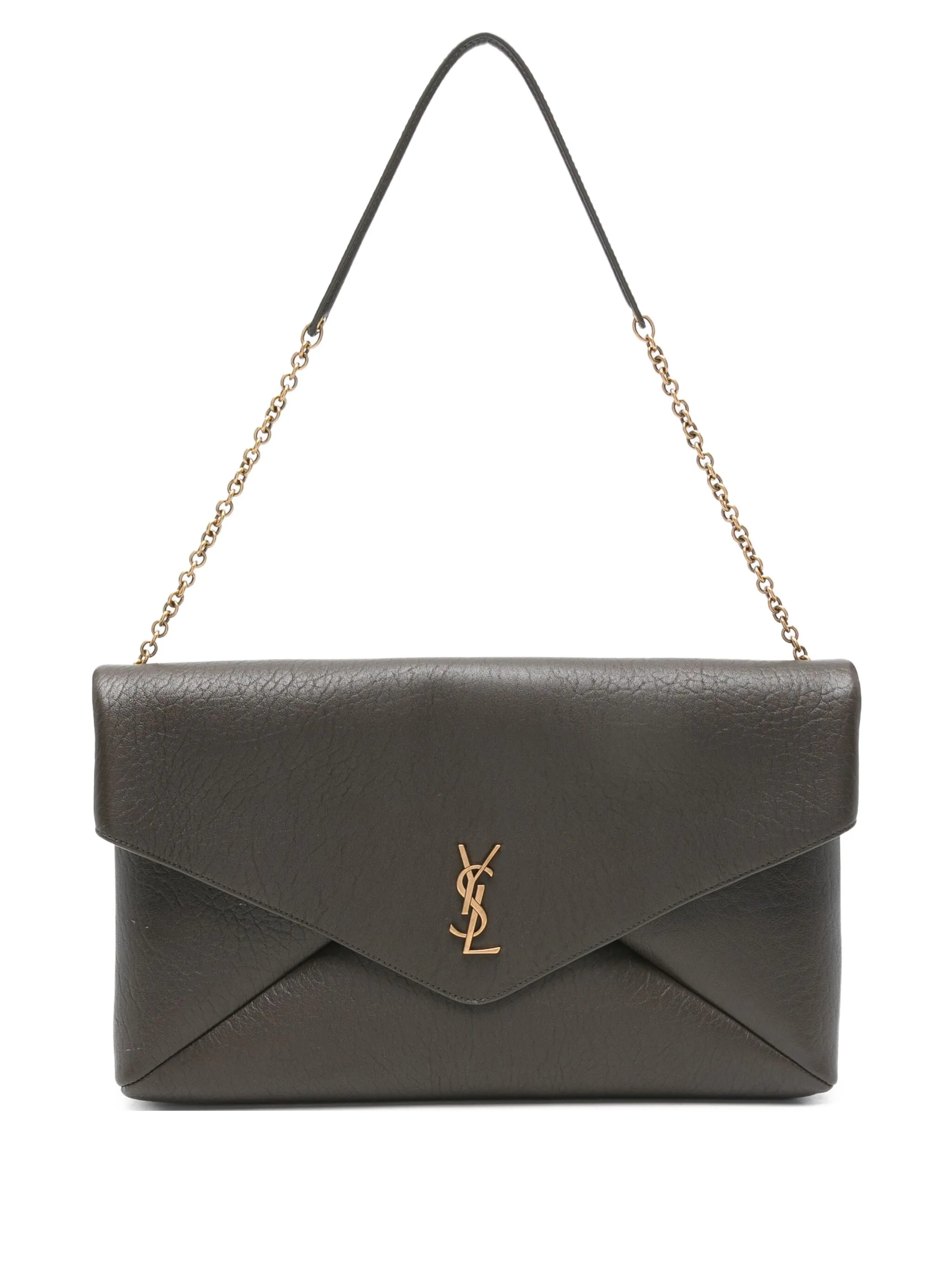 

Сумка-конверт через плечо Saint Laurent, коричневый