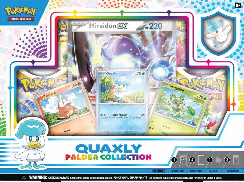 

TCG Pokemon, карты Quaxly Pin Box Paldea