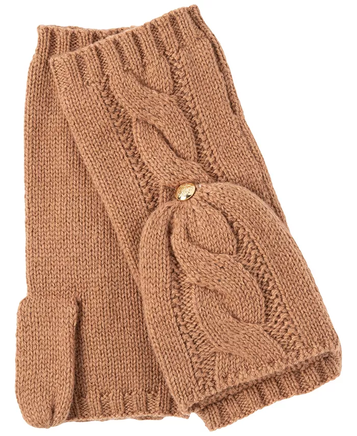 

Перчатка Cable Pop-Top Lauren Ralph Lauren, коричневый