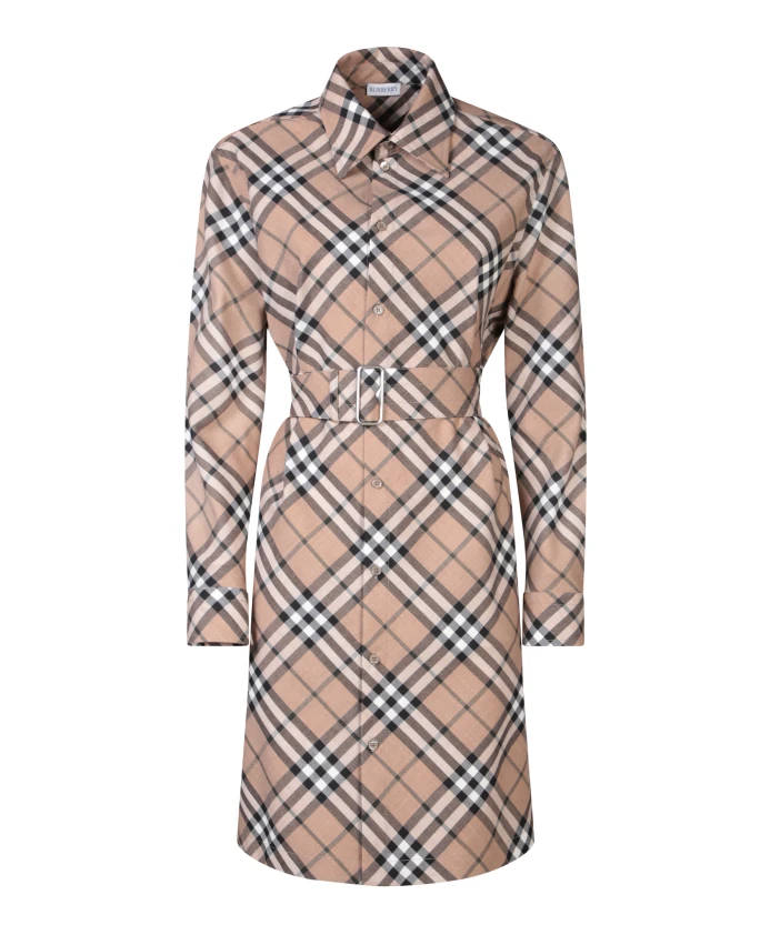 

Элегантное платье AW24 Burberry, бежевый