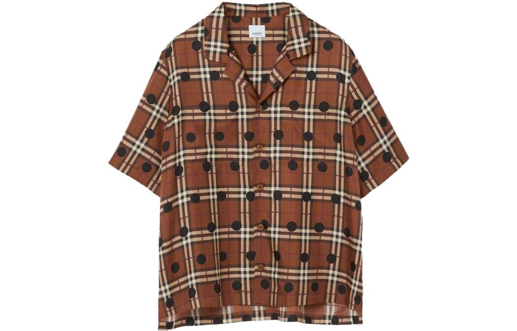 

Рубашка мужская темно-коричневая березовая Burberry, коричневый