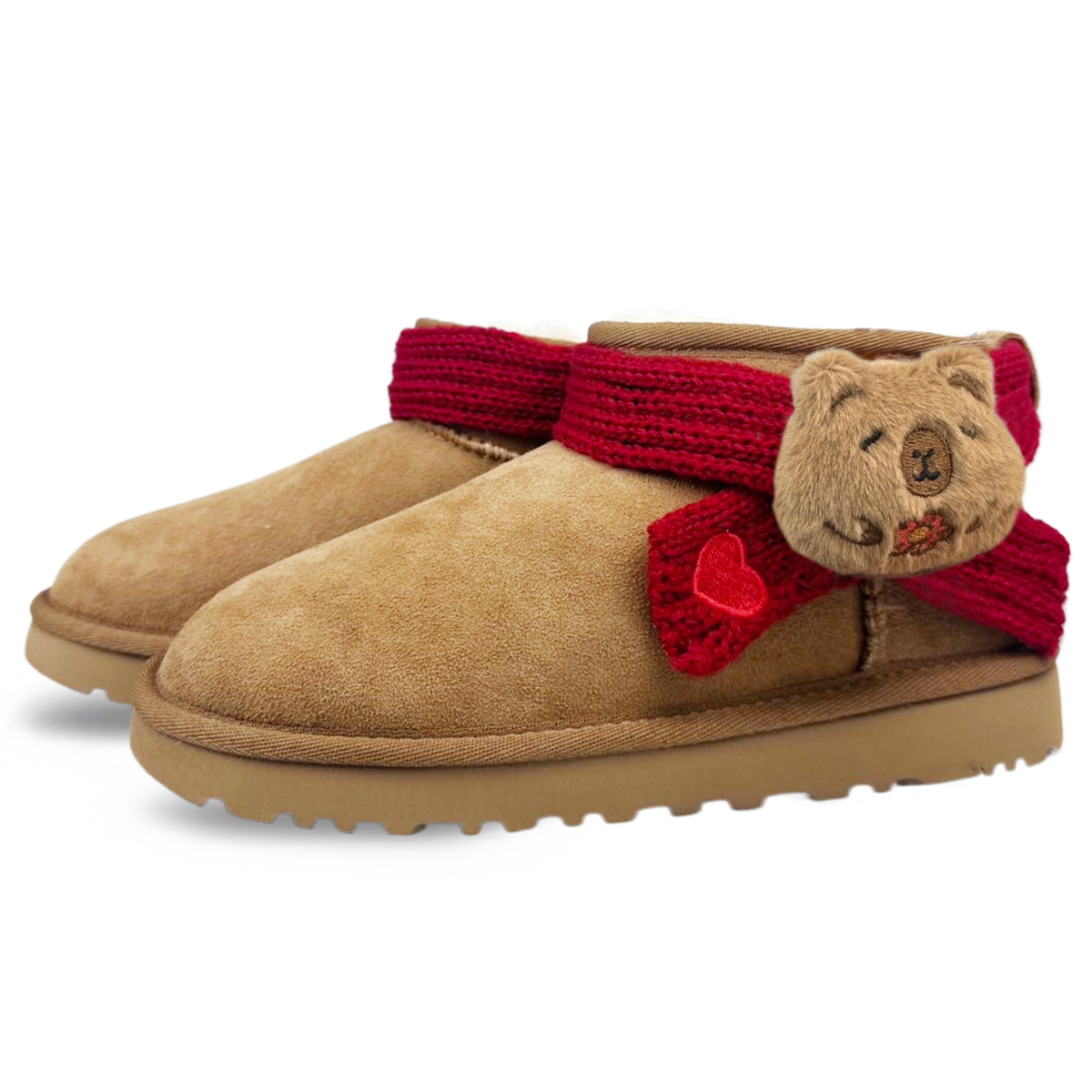 Ботинки Ugg Women's Classic Ultra Mini, каштановый/капибара — фото 3
