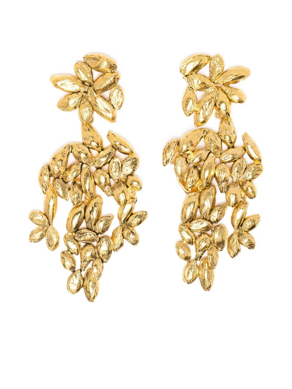 

Серьги из листьев дифенды Aurelie Bidermann, золотой