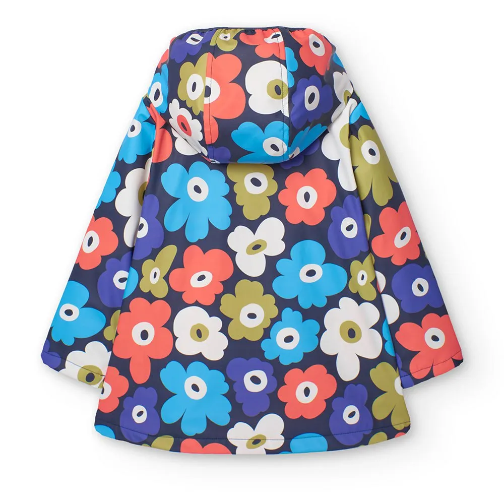 Куртка Boboli Hooded Rain Floral, разноцветный — фото 2