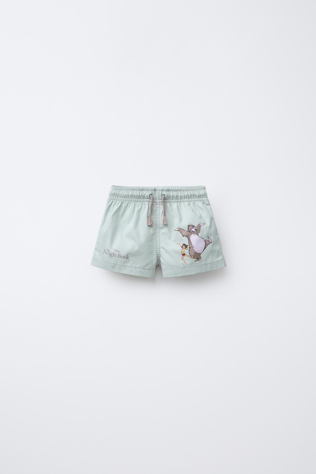 

6 месяцев-6 лет/ книга джунглей плавательные шорты disney ZARA, светло-зеленый