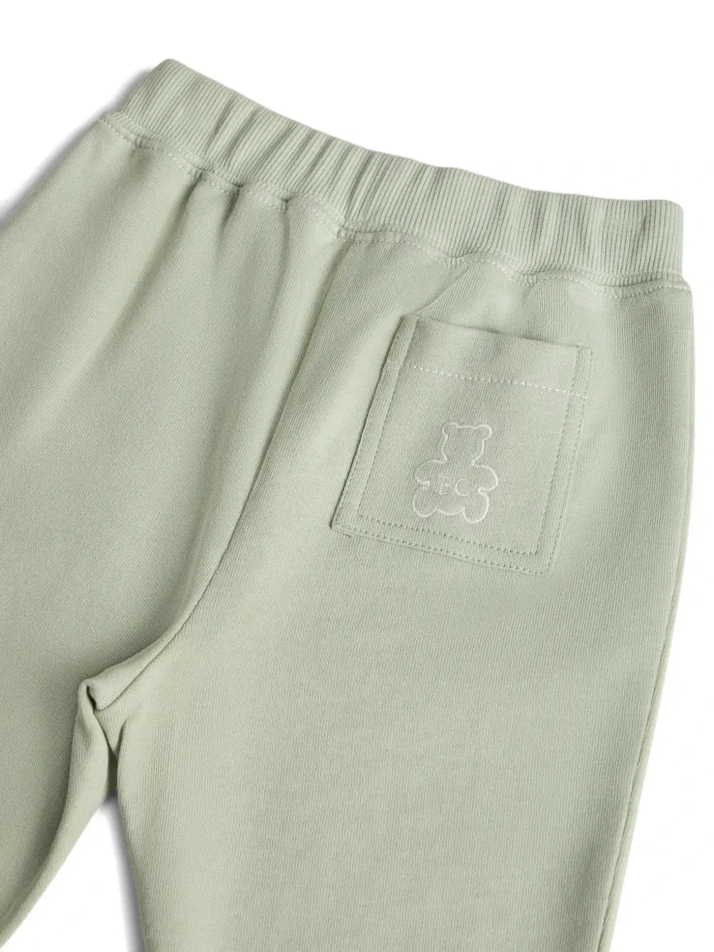 Детские брюки Bernie из хлопкового футера Brunello Cucinelli Kids, зеленый — фото 3