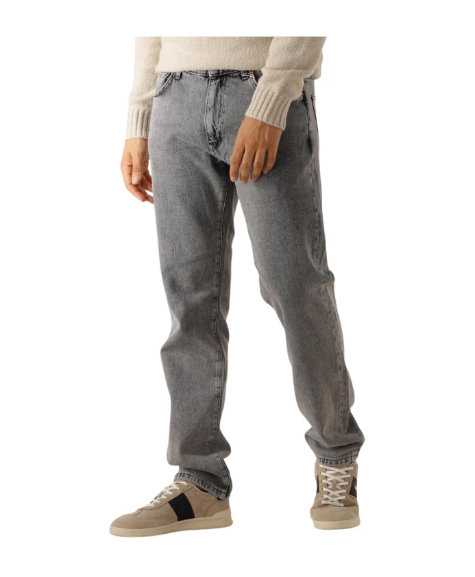 

Серые прямые джинсы для мужчин Woodbird, серый