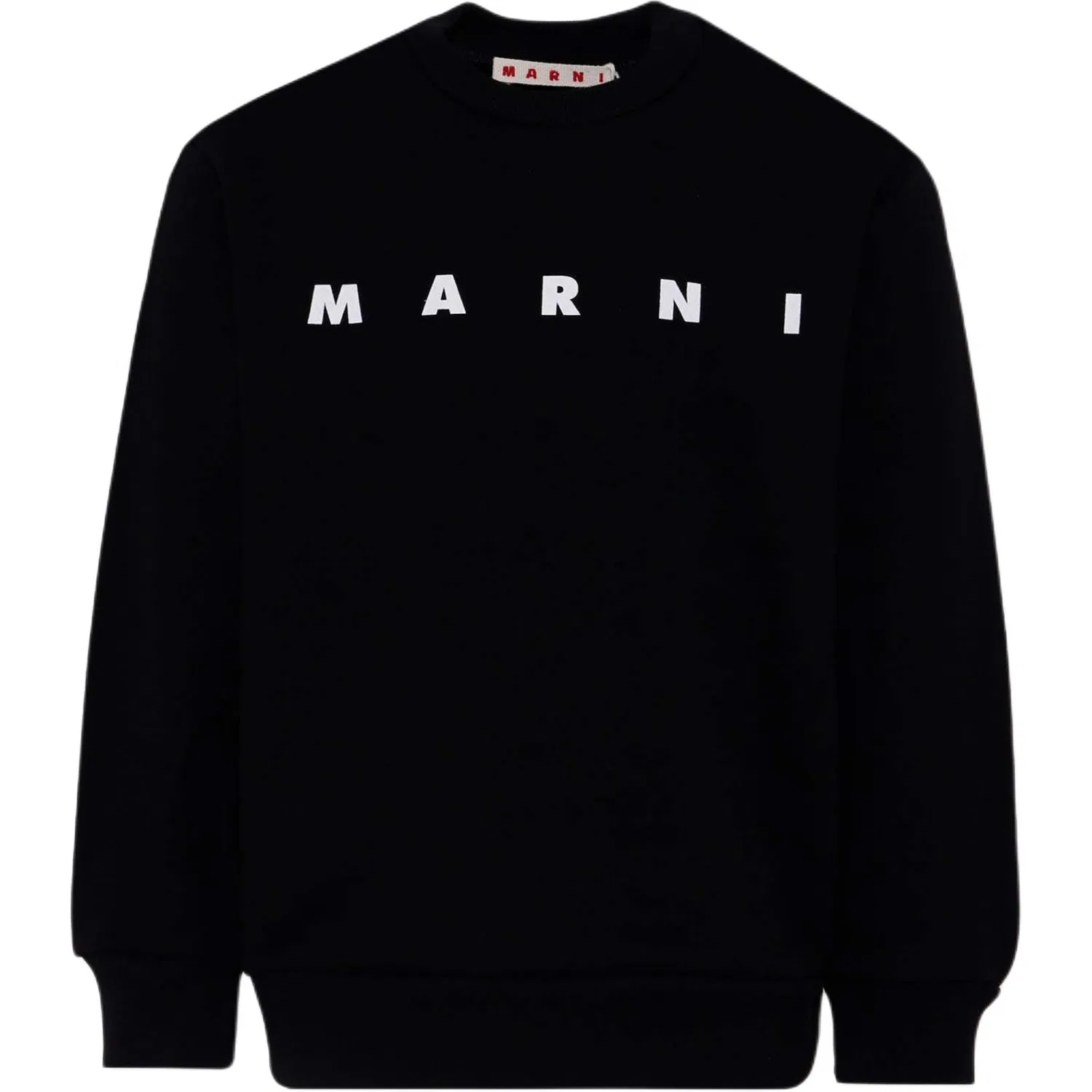 Свитшот детский с круглым вырезом MARNI черный